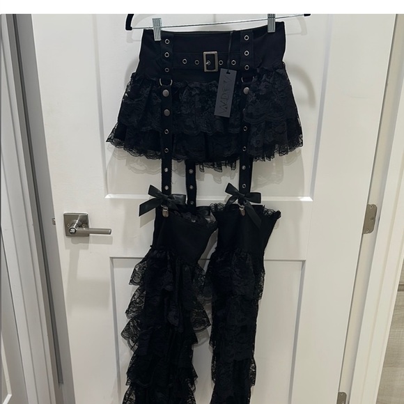 Widow Lace Skirt with Flared Chaps
